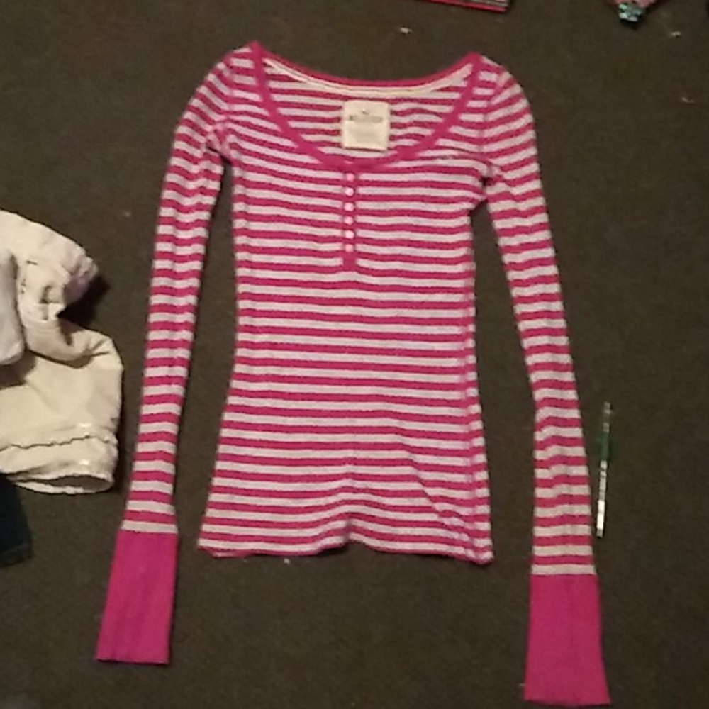 I'm selling a striped pink in gray shirt